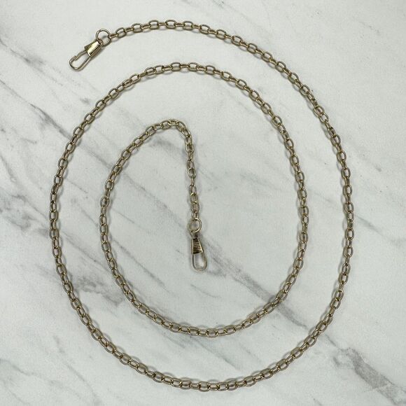 Skinny Dainty Gold Tone Chain Link Purse Handbag Bag Replacement Strap - Picture 1 of 14